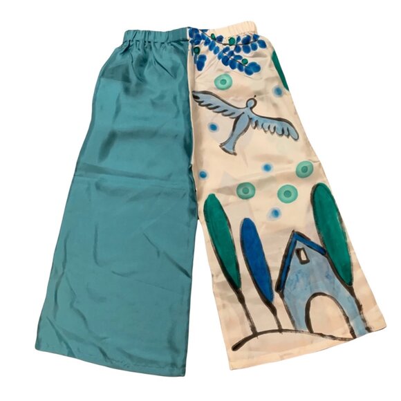 NWT Tago 100% Silk Unique Hand Dyed Pants 5T - Picture 7 of 8